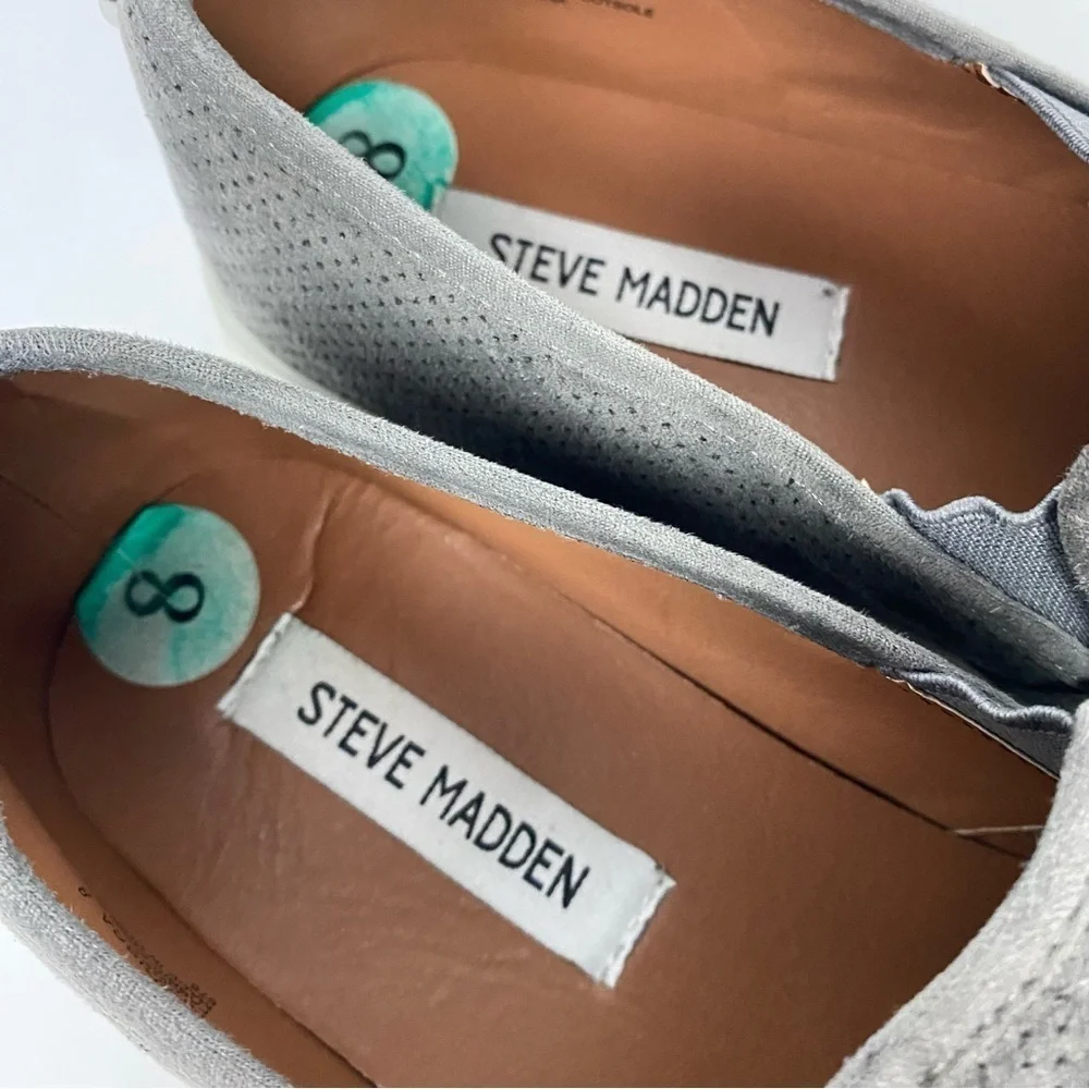 Steve madden Klarissa grey gray slip on flats sneakers
